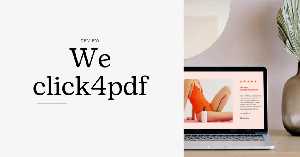 We click4pdf review