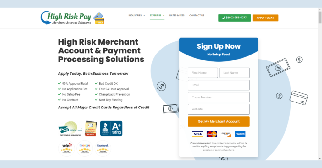 All About High-Risk Merchant Account At highriskpay.com